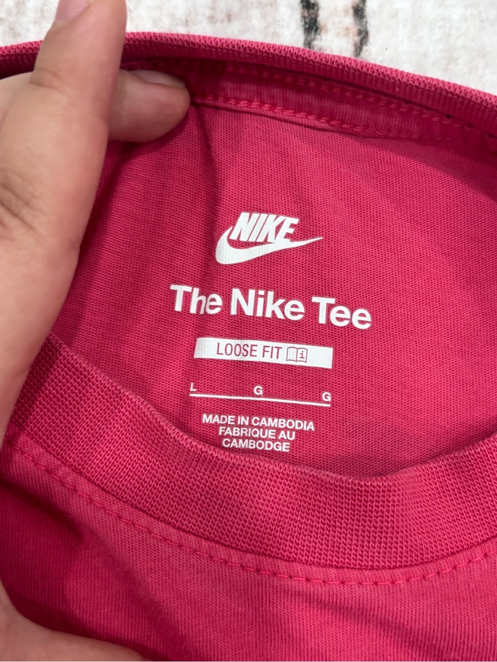 Nike Long-Sleeve Tee - Raspberry Pink - Picture 2 of 3